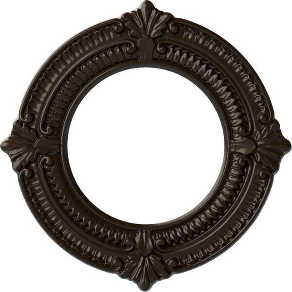 Ekena Millwork Benson Ceiling Medallion (Fits Canopies up to 6 1/8"), 11 1/8"OD x 6 1/8"ID x 5/8"P, Stone Hearth CM11BNSHF - main